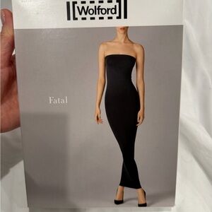 Wolford Cep Taupe Fatal Strapless Dress size small
